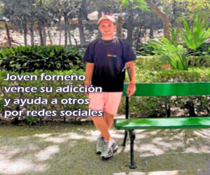 Joven de origen forneño vence su adicción y ayuda a otros por redes sociales