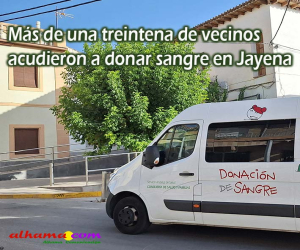 27 vecinos donan vida en una jornada de generosidad a borbotones en Jayena