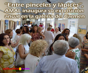 “Entre pinceles y lápices”, AMAL inaugura su exposición en la galería del Carmen