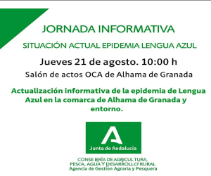 Jornada informativa sobre la situación actual de la epidemia de Lengua Azul en Alhama de Granada
