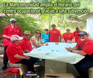 La Mancomunidad amplía el horario del centro ocupacional gracias a una subvención de la Junta