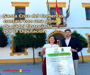 Santa Cruz del Comercio contará con una pista de pádel financiada por la Diputación
