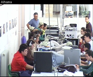 Primeras emisiones en directo por internet de acontecimientos alhameños