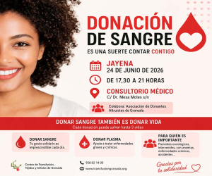 Jayena acoge este 24 de junio una nueva jornada de donación de sangre