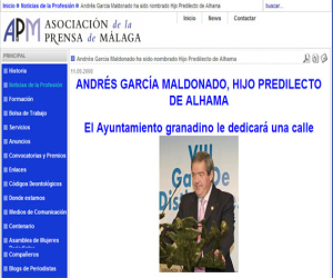 Andrés García Maldonado protagonista en Málaga