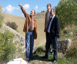 A punto de comenzar el tramo de carretera Santa Cruz - Alhama