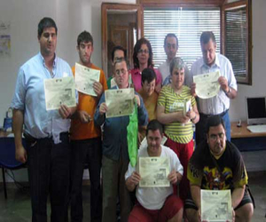 El centro Guadalinfo clausura el curso de informática para discapacitados