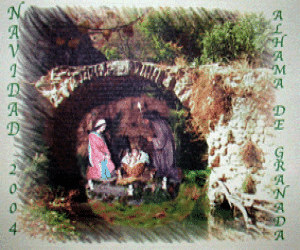 Original felicitación navideña 2004 del alcalde de Alhama