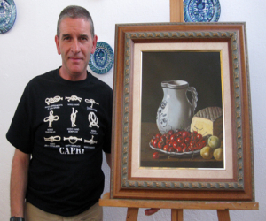 Antonio Maldonado: “Me encanta pintar paisajes de Alhama y bodegones”