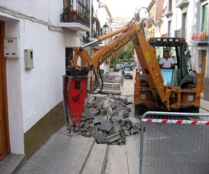 La calle Fuerte en obras hasta Navidad