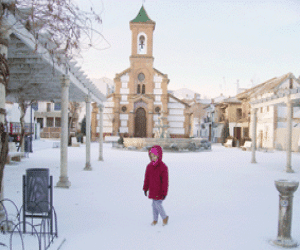 Nieve y frío en la comarca de Alhama