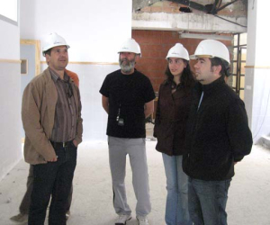 Los concejales Raquel Ruiz y Javier Molina Castañeda, visitan las obras del nuevo IES Alhama