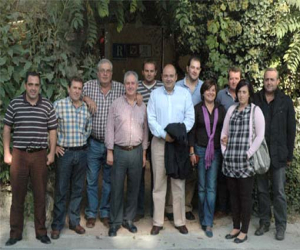 El presidente del PP de Granada, Sebastián Pérez, visita varios municipios de la Comarca de Alhama