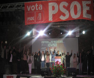 Actos de campaña del PSOE-A de Alhama de Granada, elecciones del 22-mayo-2011