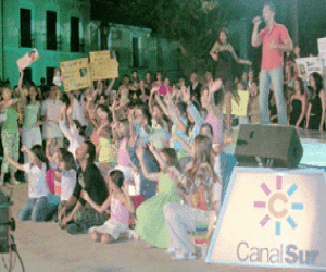 La grabación del programa Bienvenidos congregó numeroso público