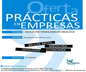La Asociación de Termalismo de Andalucía lanza oferta de prácticas en empresas