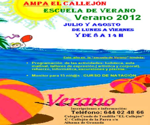 Escuela de verano de la AMPA “El Callejón” 