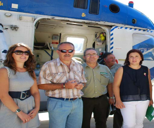 Sandra García destaca en La Resinera la profesionalidad del personal del INFOCA