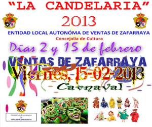 Ventas de Zafarraya celebrará la candelaria el día 2, y su día de Carnaval el 15 de febrero
