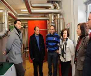 Huétor Tajar, una de las primeras localidades andaluzas en calentar sus instalaciones deportivas y educativas con biomasa