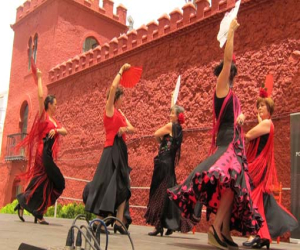 Clases de baile en el pabellón de deportes
