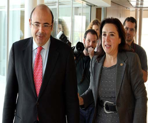 La delegada del Gobierno andaluz se reúne con el presidente de la Diputación