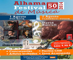 Alhama Festival de Música 2014, los días 1 y 2 de agosto