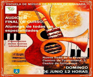 Audición de los alumnos de la escuela de música de Alhama (EMAG)