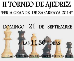 II Torneo de Ajedrez, de la Escuela de Ajedrez Llano Acoge