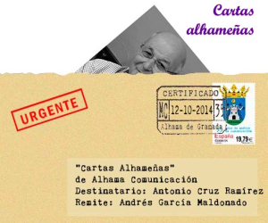 A Antonio Cruz Ramírez. "El cine en Alhama en los años cincuenta"