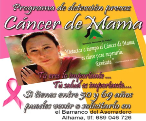 La unidad móvil de detección precoz de cáncer de mama estará en Alhama del 7 al 19 de noviembre
