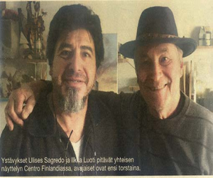 El pintor Chileno afincado en Alhama, Ulises Sagredo, expone en el centro de Finlandia de Fuengirola