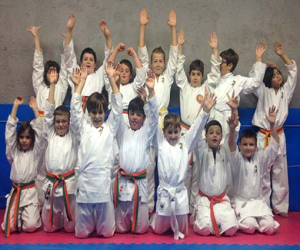 Campeonato de katas de los infantiles del club deportivo Alhama-Ippon