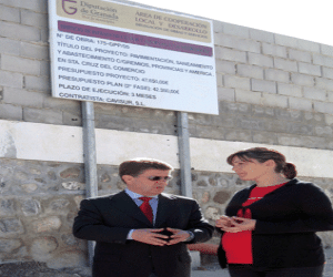 El presidente de la Diputación visitó Santa Cruz