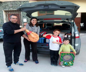 La cesta de navidad de la UD Alhameña se resistió este año