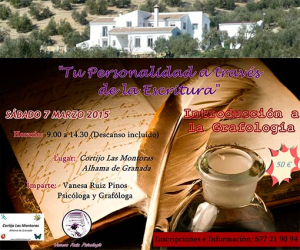 Curso de grafología en el Cortijo Las Montoras