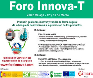 El 12 y 13 de marzo en Vélez-Málaga se celebra el FORO INNOVA-T