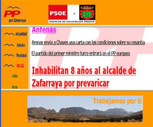 La Web del PP de Zafarraya