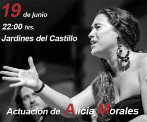El flamenco de Alicia Morales este viernes en los jardines del castillo