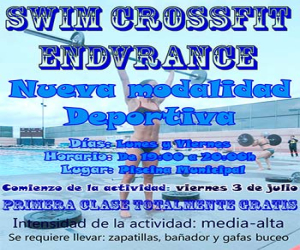 Ahora también 'swim crossfit endvrance' en la piscina municipal, ¿te apuntas?