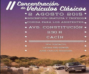 El domingo 2 de agosto es la II Concentración de vehículos clásicos en Cacín
