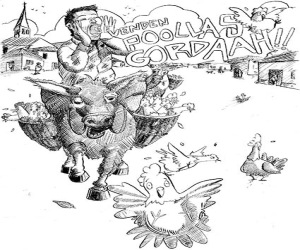 Foráneos de paso por santeña: El recovero y las ‘pollas’