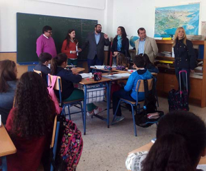Los centros educativos de Alhama y Jayena comparten una jornada escolar con el delegado de Educación