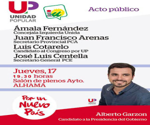Acto público de Unidad Popular en Alhama