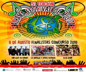 Forgive to Forget, la Maruja y otras Hierbas y Elsa Bhör, finalistas del LI Festival de Alhama