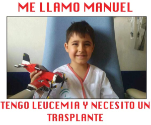 Manuel, al igual que otros enfermos de leucemia, necesitan nuestra ayuda