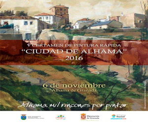 Publicadas las bases de participación en del certamen de pintura rápida 2016 'Ciudad de Alhama'