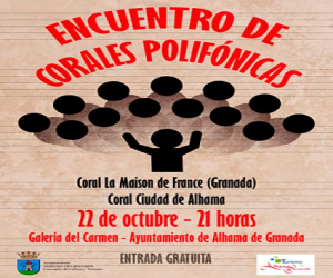 El 22 de octubre habrá un concierto realizado por dos corales polifónicas