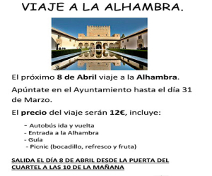 Viaje a la Alhambra desde Jayena