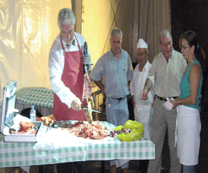 Jamón y vino para inaugurar la feria 2006
